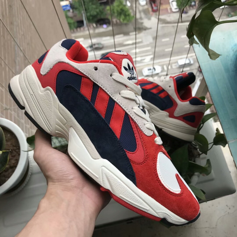 Adidas Originals Yung 1 Red-White-Collegiate Navy(99% Authentic quality)